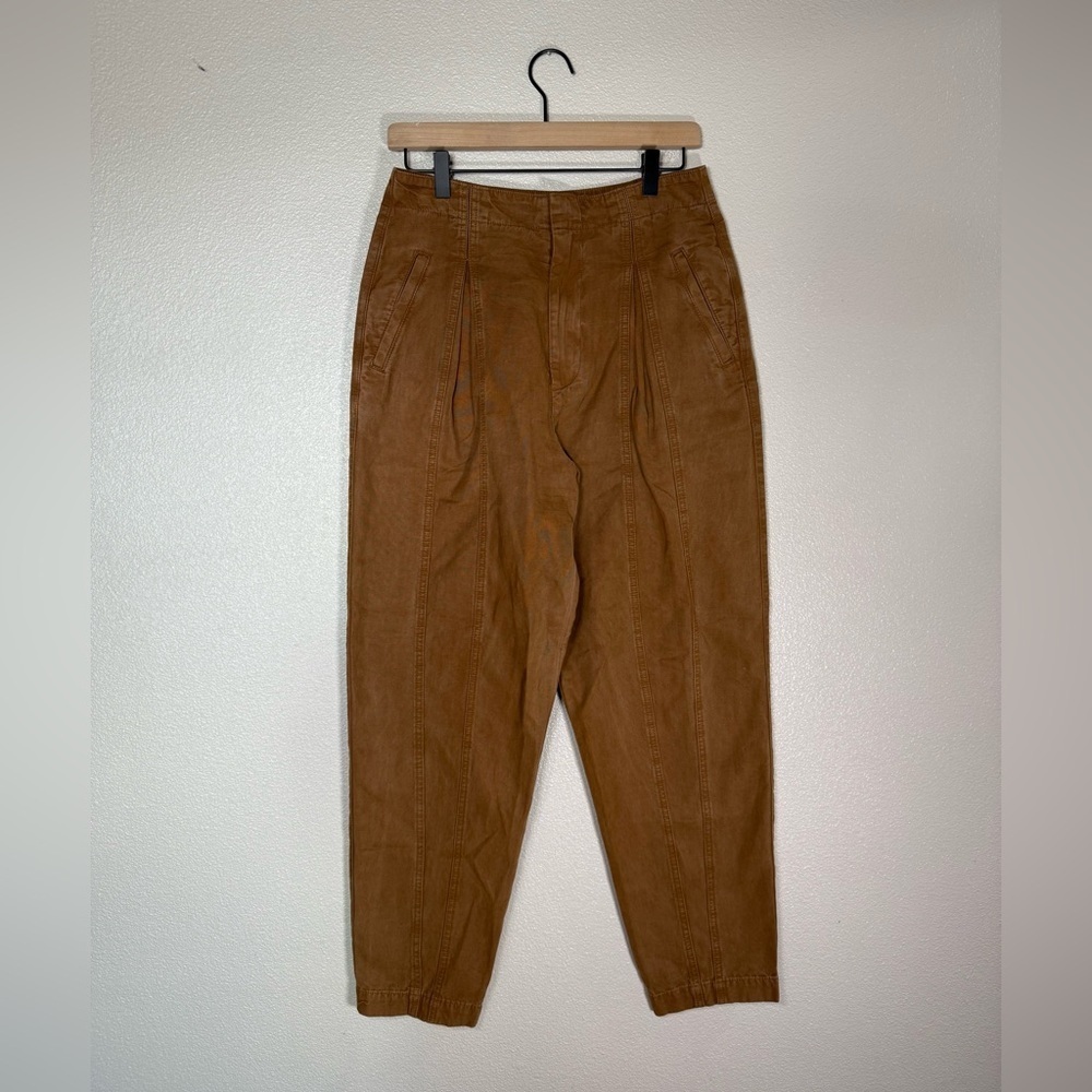 NWOT Joie Brown Elettra Straight Leg Barrel Pants‎ Size 6 Cotton Blend L10 - Picture 3 of 11